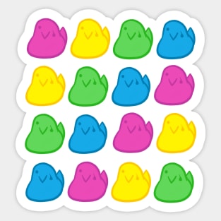 Derpy Peep Pattern Sticker